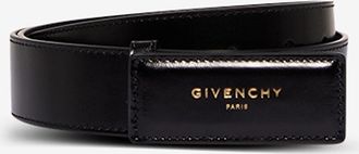Givenchy Glatte Lederg&uuml;rtel Label - 35 mm