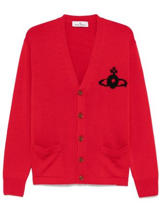 Vivienne Westwood Alex cardigan - unisex - Merino - M - Red
