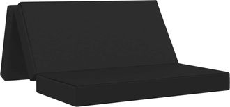 vidaXL Sof&aacute; Cama Plegable 120 X 67 X 45 Cm Negro Vidaxl
