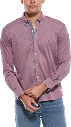 Tailorbyrd Tailorbyrd Solid Pique Button-Down Shirt