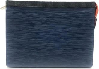 Louis Vuitton Pre-owned Vintage Clutch Bag - Heren - Vintage Tassen - Blauw - ONE Size - Vintage
