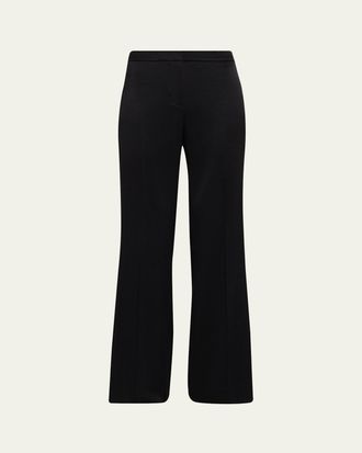 Emanuel Ungaro Kyra Flare-Leg Satin Pants
