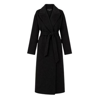 Twinset Jassen, Dames, Zwart, XS, Actitude Lange Jas