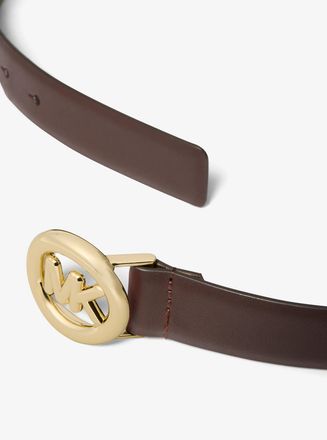 Michael Kors Logo Leather Belt