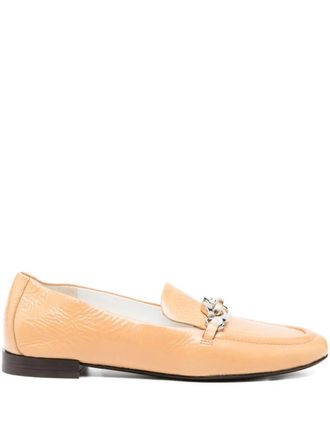 Tory Burch Jessa loafers - women - Suede/Ovine Leather (top grain)/Leather/Leather/Bovine Leather/Thermoplastic Polyurethane (TPU) - 7.5 - Neutrals