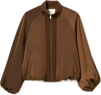 Twinset Bomber Jassen - Dames - Bomber jackets - Bruin - XS - Jassen