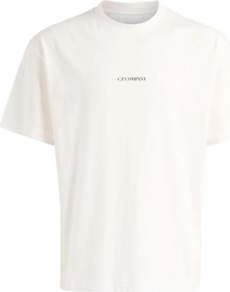 C.P. Company 30/1 Jersey Short Sleeve - Heren - T-shirts - Wit - L - Katoen - Tops