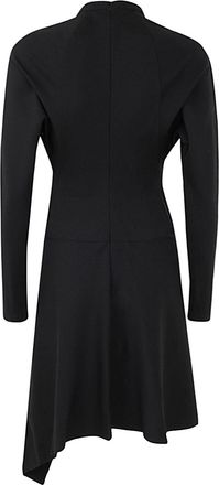 J.W.Anderson Womens Neck Chain Long Sleeve Dress - Black viscose - Size EU 36 (Womens)