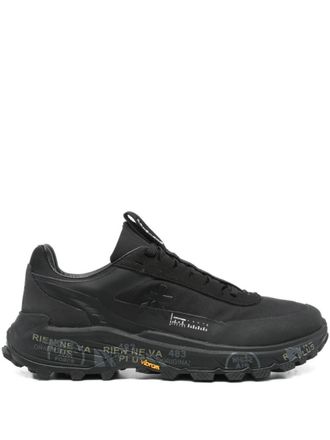 Premiata Black Lace Up Sneakers