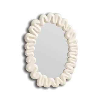 &Klevering Dribble Spiegel, 29,5 x 41,5 cm, weiss