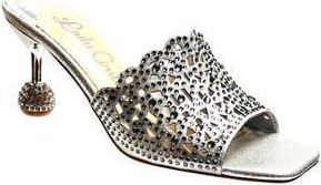 Lady Couture Rhinestone Laser Cut Sandal in Silver at Nordstrom Rack, Size 12