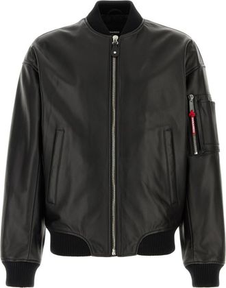 Dsquared2 Black Solid Regular Jacket