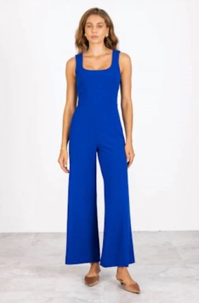 Lavender Brown Nayeli Jumpsuit In Blue