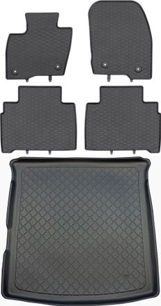 OEM Juego De Alfombrillas De Goma Para Coche Y Alfombrilla Para Maletero Para Ford S-max Ii Minivan Desde Septiembre De 2015