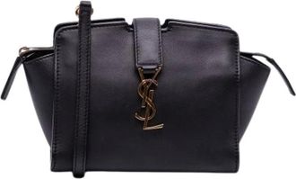 Saint Laurent Pre-owned Cross Body Bags, female, Black, Size: ONE SIZE Pre-owned Crossbody Bag