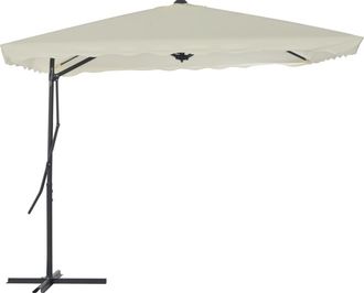 vidaXL Sombrilla De Jard&iacute;n Con Palo De Acero Arena 250x250 Cm Vidaxl