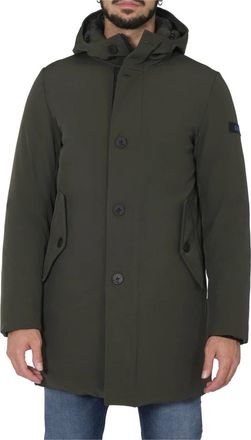 Uptobe Hombre, Abrigos, Verde, Talla: M
