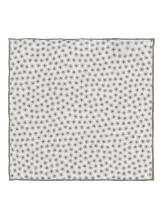 Brunello Cucinelli Pochet met stippen - Wit