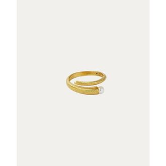 Ottoman Hands Avalon Pearl Stacking Ring in Gold at Nordstrom