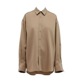 Carven Casual Shirts, male, Beige, Size: 2XL Oversized Shirt