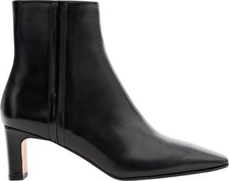 Parall&egrave;le Elena Enkellaarsjes - Dames - Laarzen met Hak - Zwart - 39 EU - Leer - Schoenen