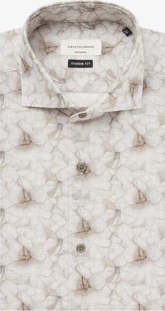 Gentiluomo Print Overhemd | Beige