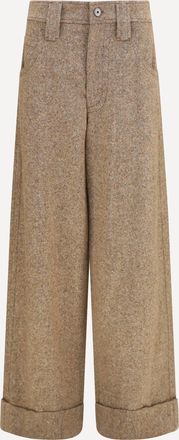 Brunello Cucinelli Pantaloni sartoriali in misto lana Woman 40