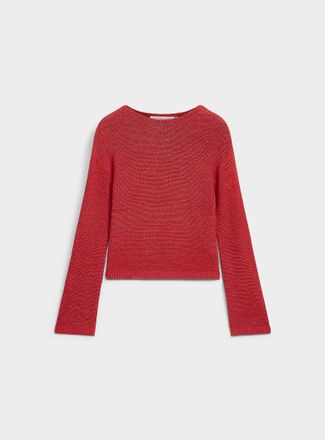 Contemporaine Womens Textured knit boat-neck sweater