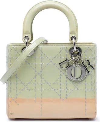 Dior Pre-owned Dior Medium Ombre Patent Cannage Lady Dior Ladies DRV2EOFCA05OV8AI