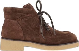Sartore lace-up suede boots - women - Fabric/Rubber/Suede - 38.5 - Brown