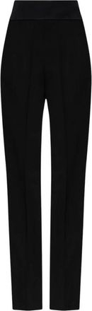 Valentino Garavani Broeken, Dames, Zwart, 2Xs, Wol, Wool Creased Broeken