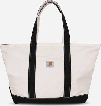 Carhartt Work in Progress Canvas Beach Tote Bag Natural / Black