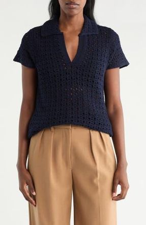 Cyrus Open Stitch Polo in Eclipse at Nordstrom Rack, Size X-Large