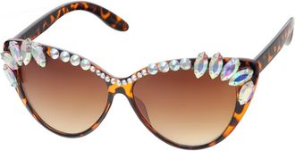 Betsey Johnson Brown Cat Eye Ladies Sunglasses BJ889127TORT TORBRN