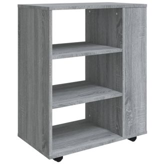 vidaXL Vidaxl - Armario Con Ruedas Madera Contrachapada Gris Sonoma 60x35x75 Cm