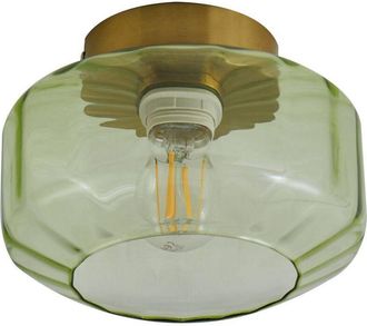 Lindby L&aacute;mpara De Techo hildur En Verde Vidrio - Lindby