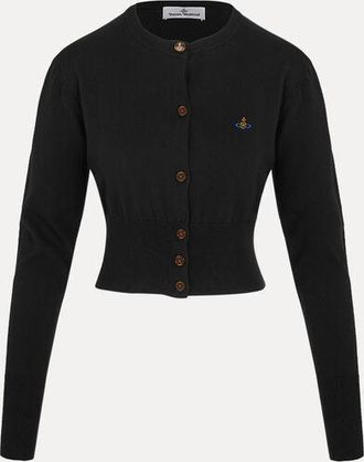 Vivienne Westwood Bea Cropped Cardigan Cotton / Cashmere Black XS Women