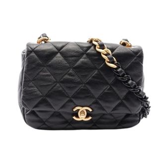 Chanel Pre-owned Matelasse Handtas - Dames - Pre-owned - Zwart - Maat: ONE Size Leer