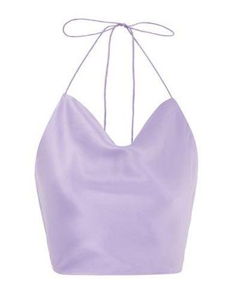 8 by YOOX SILK HALTER TANK TOP