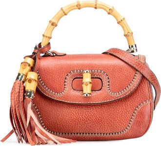 Gucci Borsa a tracolla New Bamboo piccola in pelle 2000-2015 - Rosso