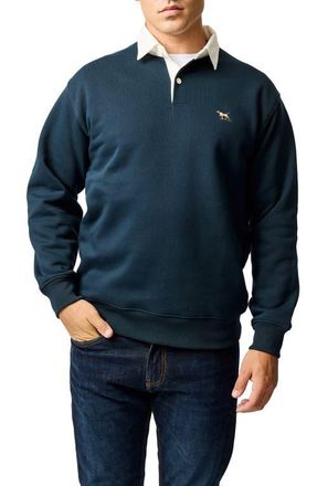 Rodd & Gunn Otago Rugby Shirt in Eclipse at Nordstrom, Size X-Small