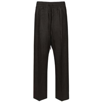 Fear of God Wide Leg Drawstring Trousers - male - Fear Of God - Wide Trousers - Gray - L - Trousers