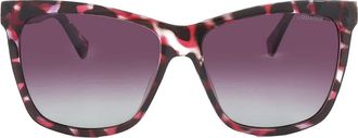 Polaroid Core Polarized Burgundy Gradient Cat Eye Ladies Sunglasses PLD 4078/S/X 0YDC/JR 56