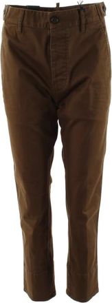 Dsquared2 Hockney Fit Broek - Heren - Chinos - Groen - S - Katoen - Broeken