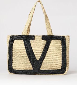 Valentino Garavani Borsa Viva Superstar Valentino Garavani in rafia crochet