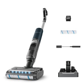 Rowenta X-clean 7 Gz5735e0 Aspiradora De Pie Y Escoba El&eacute;ctrica Aspiradora Escoba Bater&iacute;a Seca Y H&uacute;meda Sin Bolsa 0,5 L Negro, Cromo