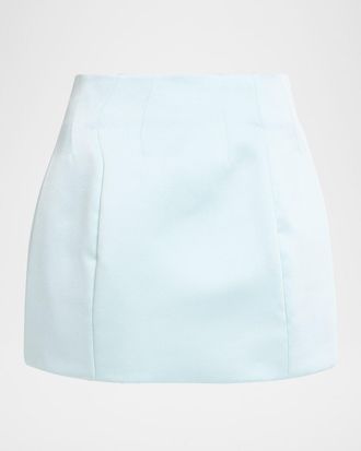 Retrof&ecirc;te Asta Satin Mini Skirt
