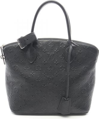 Louis Vuitton Black Monogram Leather Tote Bag (Pre-Owned)