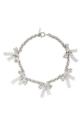 Justine Clenquet Sammy Choker Necklace in Palladium at Nordstrom Rack