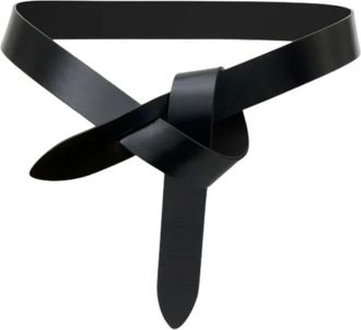 Isabel Marant Accessoires, Dames, Zwart, M, Leer, Lecce Belt